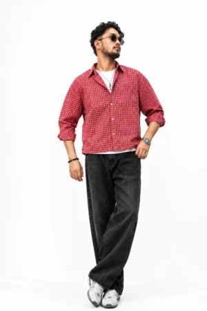 Men’s Relaxed Fit Washed Blue Jeans
